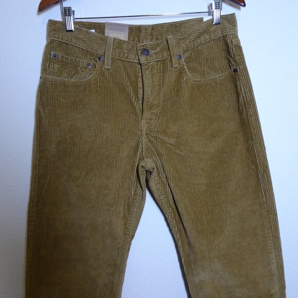 Levi's Corduroy Jeans Women's Size 30x30 Brown Straight Leg Relaxed - Picture 2 of 11